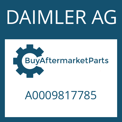 DAIMLER AG A0009817785 - Part