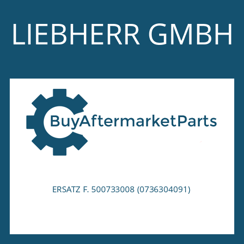 LIEBHERR GMBH ERSATZ F. 500733008 (0736304091) - SCREW PLUG