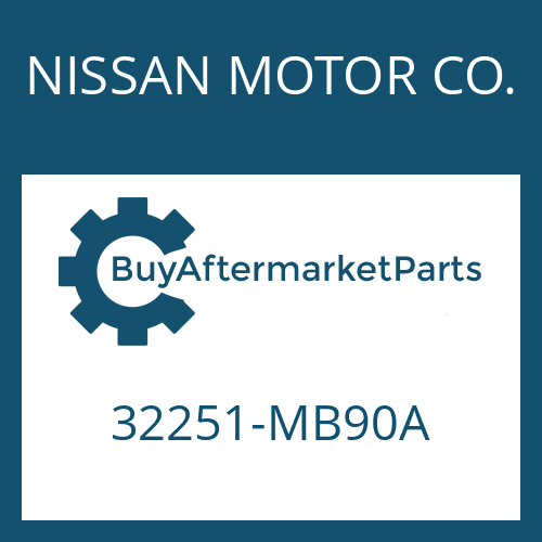 NISSAN MOTOR CO. 32251-MB90A - HELICAL GEAR