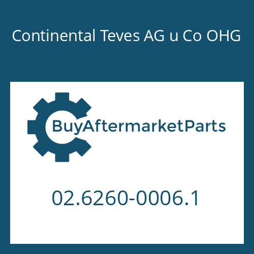 Continental Teves AG u Co OHG 02.6260-0006.1 - O-RING