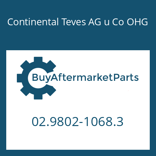 Continental Teves AG u Co OHG 02.9802-1068.3 - CONTROL BLOCK