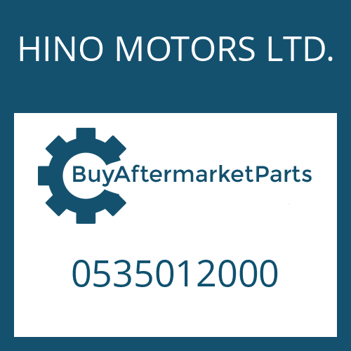 HINO MOTORS LTD. 0535012000 - S 5-35/2