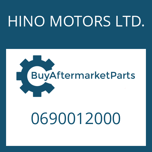 HINO MOTORS LTD. 0690012000 - S 6-90