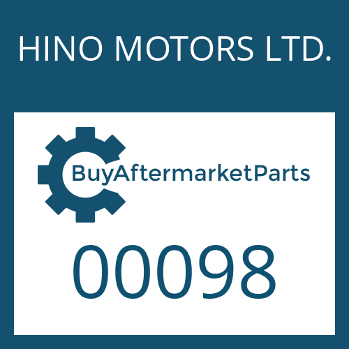 HINO MOTORS LTD. 00098 - S 6-90