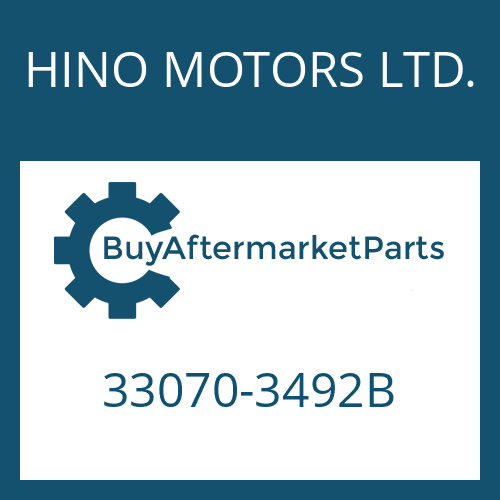 HINO MOTORS LTD. 33070-3492B - 9 S 109 PTO