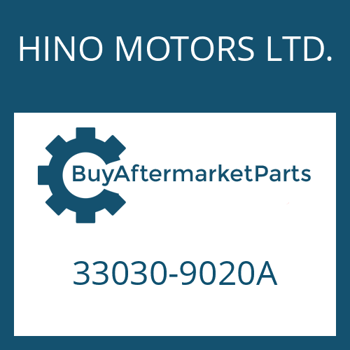 HINO MOTORS LTD. 33030-9020A - 16 S 109