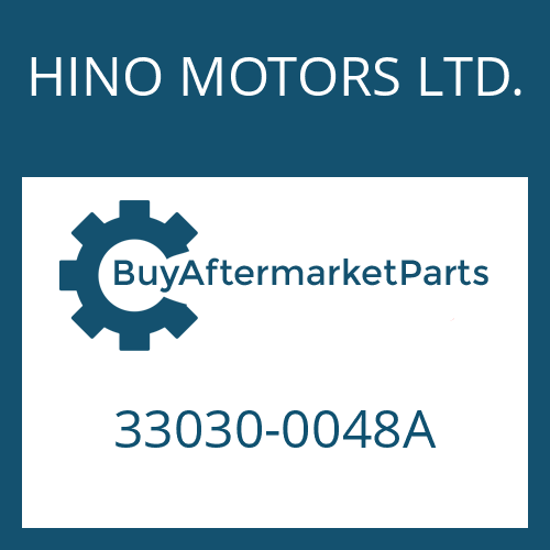 33030-0048A HINO MOTORS LTD. 16 S 151