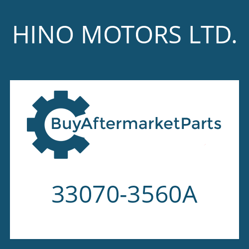33070-3560A HINO MOTORS LTD. 16 S 151