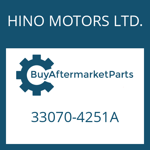 HINO MOTORS LTD. 33070-4251A - 16 S 221 PTO