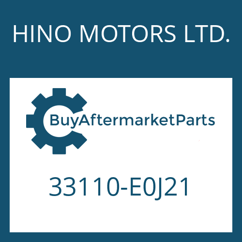HINO MOTORS LTD. 33110-E0J21 - 16 S 221 PTO