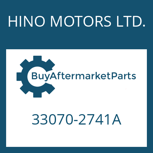 HINO MOTORS LTD. 33070-2741A - 16 S 221