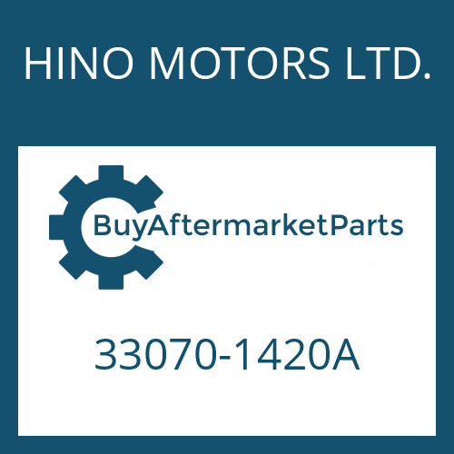 HINO MOTORS LTD. 33070-1420A - 16 S 221 IT
