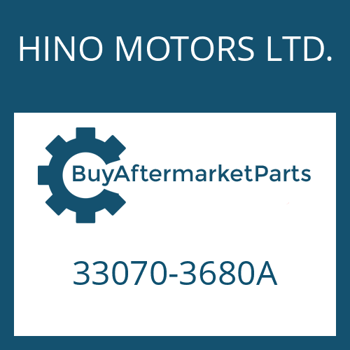 HINO MOTORS LTD. 33070-3680A - 16 S 221 IT