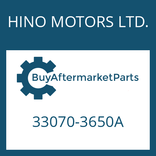 HINO MOTORS LTD. 33070-3650A - 16 S 221 IT