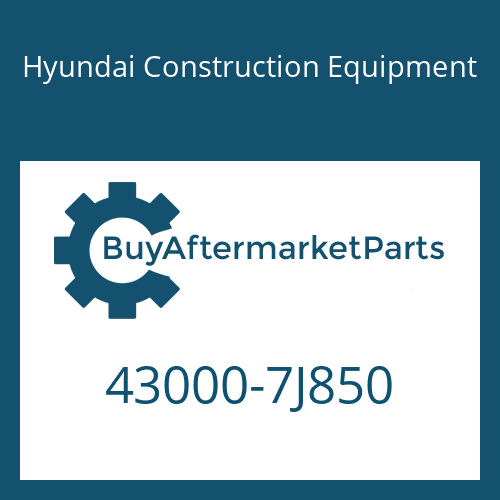 Hyundai Construction Equipment 43000-7J850 - 9 S 1115 TO