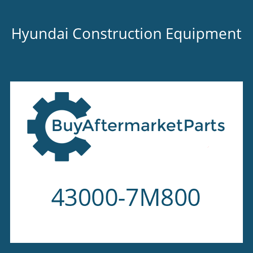Hyundai Construction Equipment 43000-7M800 - 16 S 1820 TO