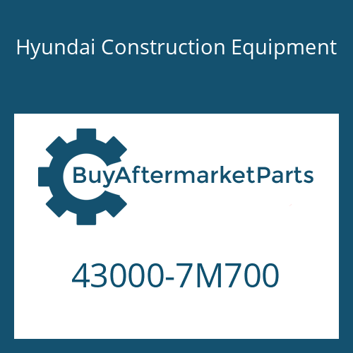 Hyundai Construction Equipment 43000-7M700 - 16 S 1820 TO