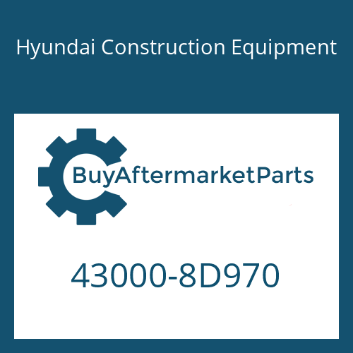 Hyundai Construction Equipment 43000-8D970 - 6 S 1600 BD