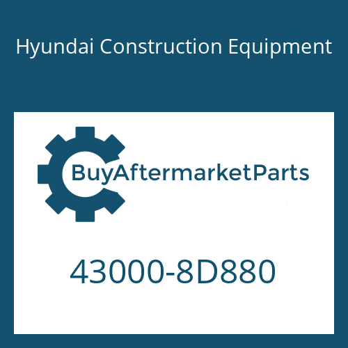 Hyundai Construction Equipment 43000-8D880 - 6 S 1600 BD