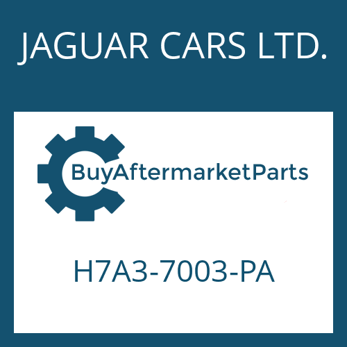 JAGUAR CARS LTD. H7A3-7003-PA - 8HP70