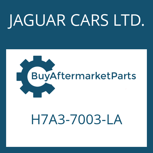 JAGUAR CARS LTD. H7A3-7003-LA - 8HP70X
