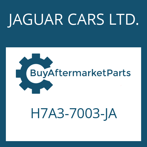 JAGUAR CARS LTD. H7A3-7003-JA - 8HP70X HIS