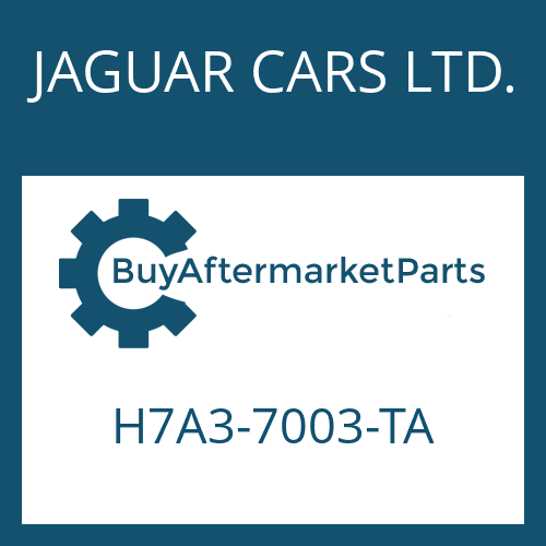 JAGUAR CARS LTD. H7A3-7003-TA - 8HP45