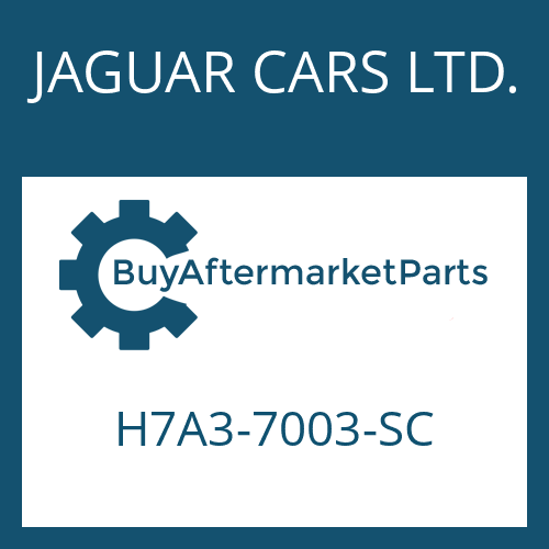 JAGUAR CARS LTD. H7A3-7003-SC - 8HP45