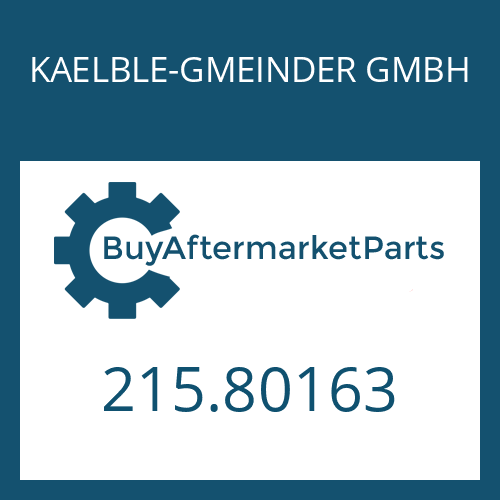 KAELBLE-GMEINDER GMBH 215.80163 - S 6-90