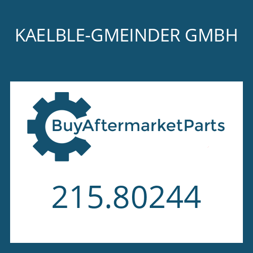 KAELBLE-GMEINDER GMBH 215.80244 - 4 S-150 GPA