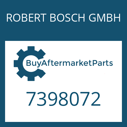 ROBERT BOSCH GMBH 7398072 - O-RING
