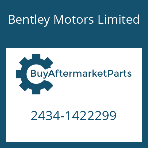 Bentley Motors Limited 2434-1422299 - FILTER