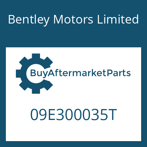 Bentley Motors Limited 09E300035T - 6 HP 26 A 61 SW