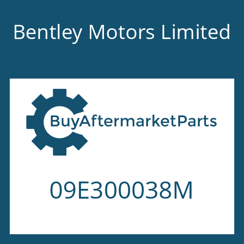 Bentley Motors Limited 09E300038M - 6 HP 26 A 61 SW