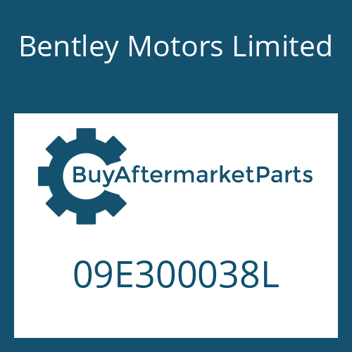 Bentley Motors Limited 09E300038L - 6 HP 26 A 61 SW