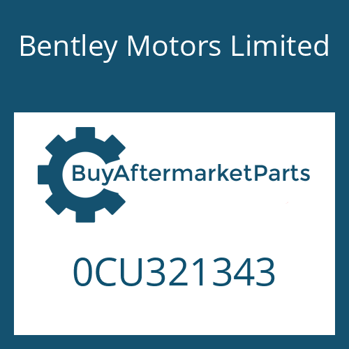 Bentley Motors Limited 0CU321343 - BREATHER