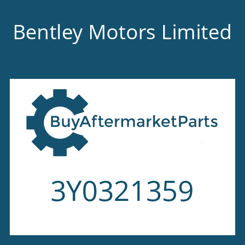 Bentley Motors Limited 3Y0321359 - OIL PAN