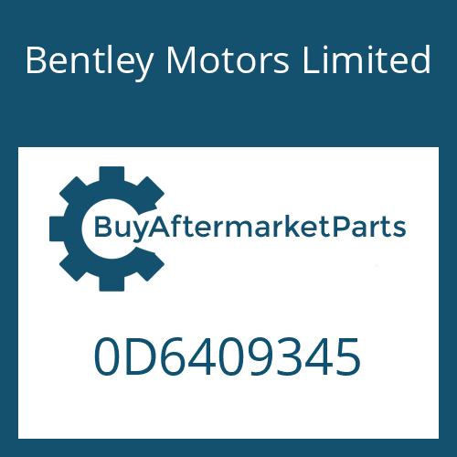Bentley Motors Limited 0D6409345 - STUB SHAFT