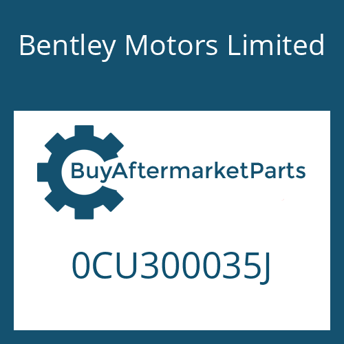 Bentley Motors Limited 0CU300035J - 8HP90A74 SW