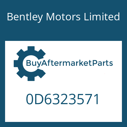 Bentley Motors Limited 0D6323571 - CONVERTER