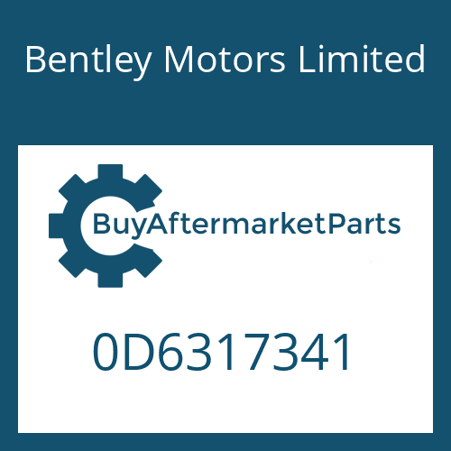 Bentley Motors Limited 0D6317341 - ADAPTER PLATE