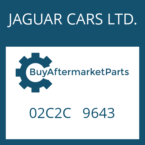 JAGUAR CARS LTD. 02C2C 9643 - SCREW PLUG