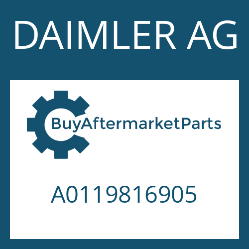DAIMLER AG A0119816905 - TAPERED ROLLER BEARING