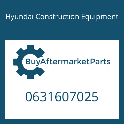 Hyundai Construction Equipment 0631607025 - SET SCREW