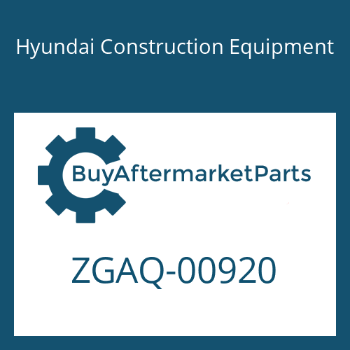Hyundai Construction Equipment ZGAQ-00920 - SCREW-HEX