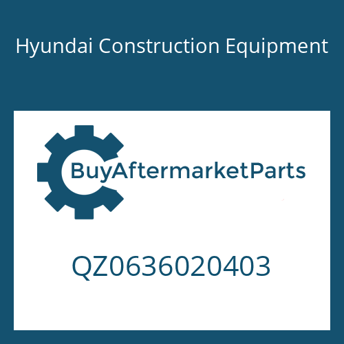 Hyundai Construction Equipment QZ0636020403 - HEXAGON SCREW