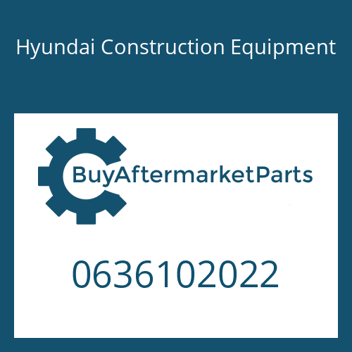 Hyundai Construction Equipment 0636102022 - CAP SCREW