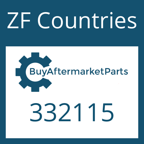 ZF Countries 332115 - CAP SCREW