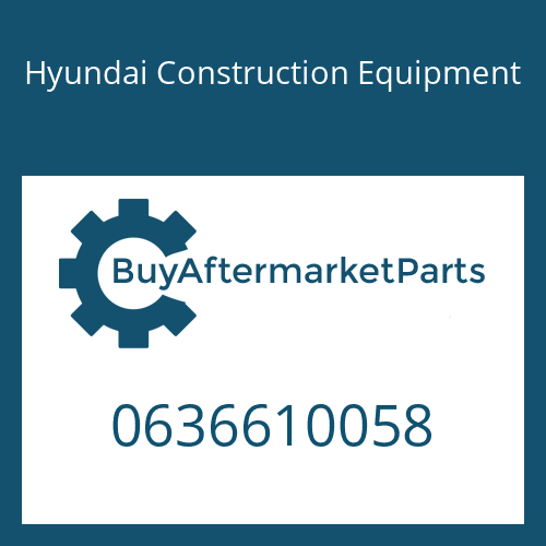 Hyundai Construction Equipment 0636610058 - STUD