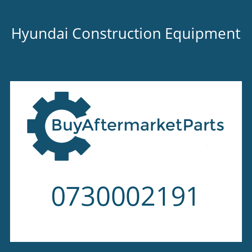 Hyundai Construction Equipment 0730002191 - WASHER